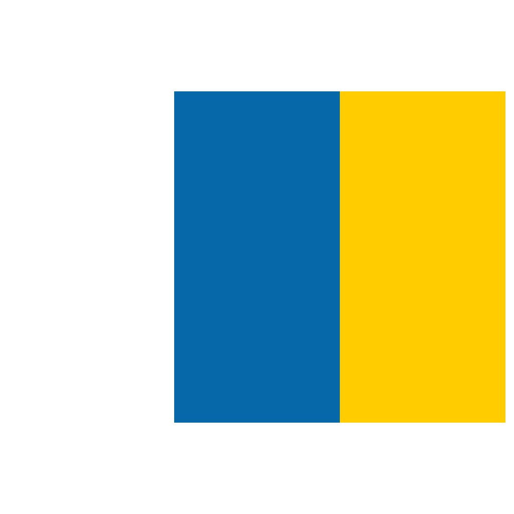 Canary Islands Flag Logo PNG Download