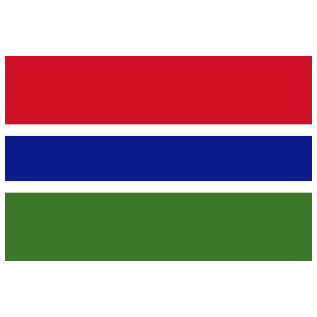 Gambia Flag Logo PNG Download
