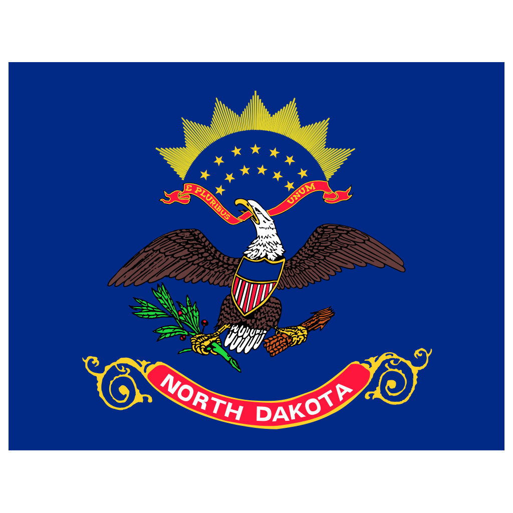 North Dakota Flag Logo PNG Download