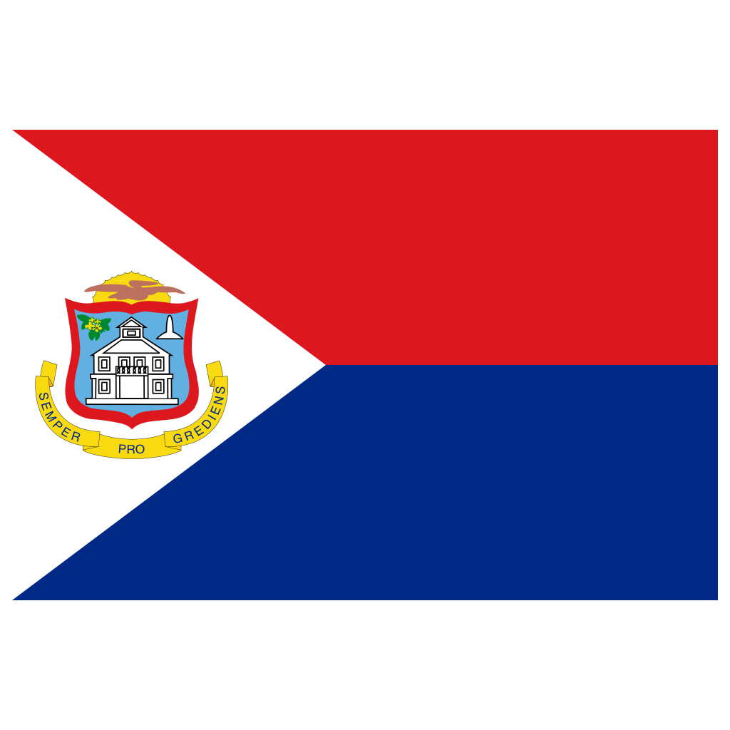 Sint Maarten Dutch Part Flag Logo PNG Download