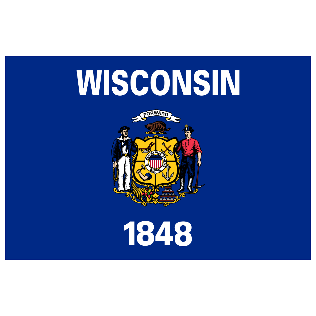 Wisconsin Flag Logo PNG Download