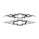 Chevy Chisiled With Flames Logo PNG Download