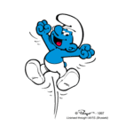 Smurf jumping Logo PNG Download